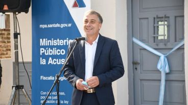 El intendente de Roldán José María Pedretti.