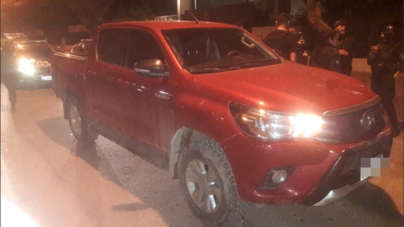 El vehículo secuestrado en el procedimiento.