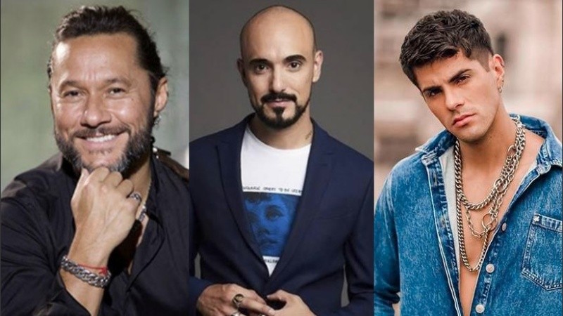 Diego Torres, Abel Pintos y Rombai.