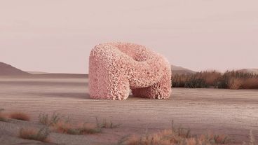 El argentino Andrés Reisinger saltó a la fama con el diseño en 3D de la silla “Hortensia”, que comercializó como NFT