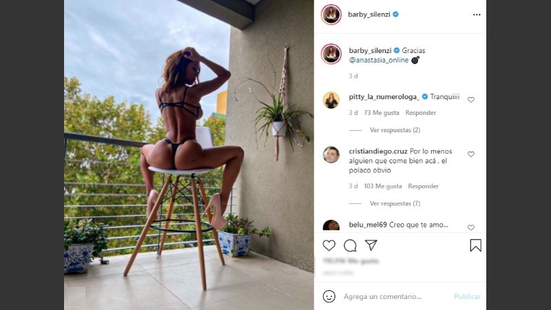 La bailarina Barby Silenzi.