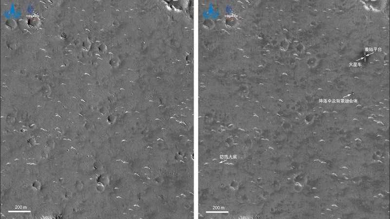 La sonda Tianwen-1 fue lanzada en un cohete Long March-5 el 23 de julio de 2020.