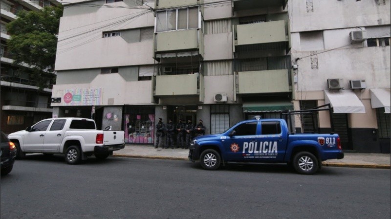 Mitre al 1600, uno de los lugares allanados en Rosario.