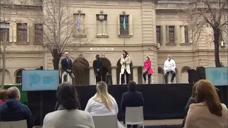 Las obras finalizadas se realizaron en el Pabellón de Salud Mental del hospital pediátrico platense.