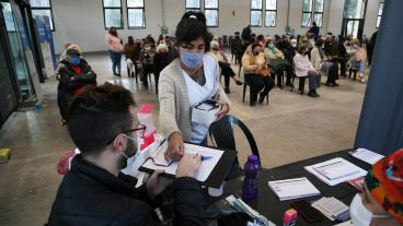 El reparto de las dosis antes minutos antes de las 8.30.