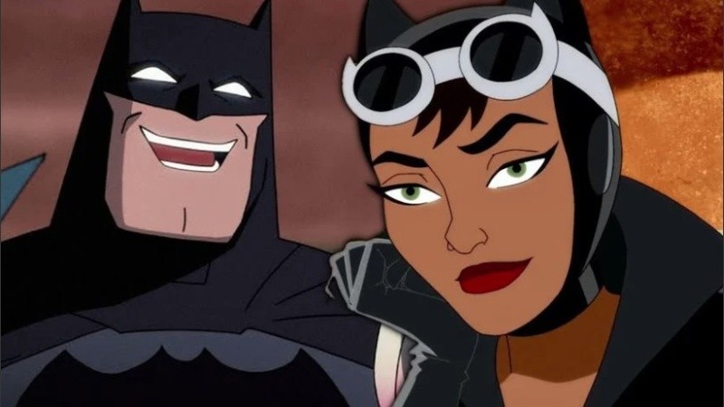 Batman y Gatúbela, en la serie animada 