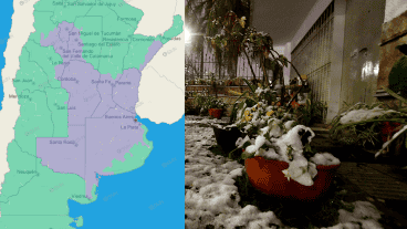 El mapa pintado de violeta indica "dificultades en el desenvolvimiento de la vida social".