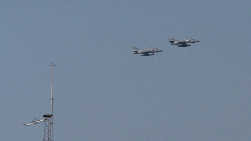 Los aviones militares que sorprendieron en Rosario el año pasado