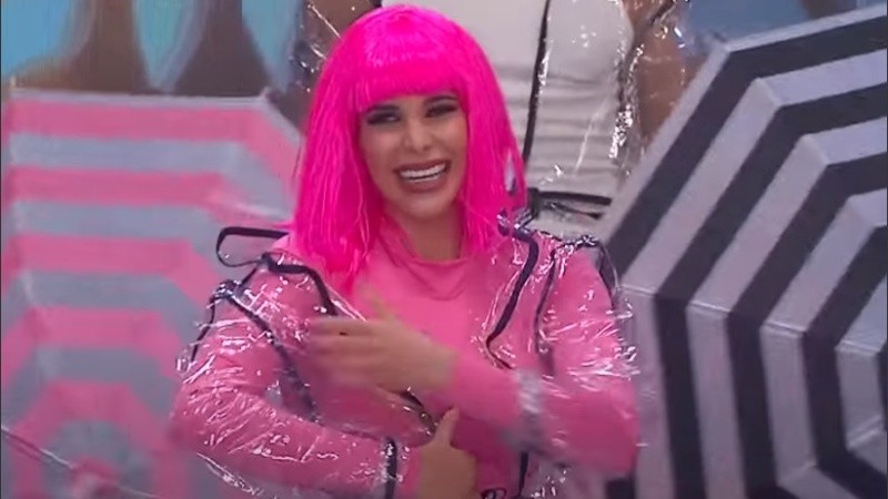 Charlotte Caniggia en la pista de 