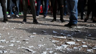 Platos rotos frente a Gobernación este jueves