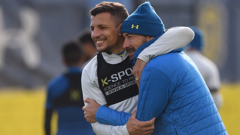 El reencuentro entre el Kily y Vecchio fue a pura risas y buena onda.