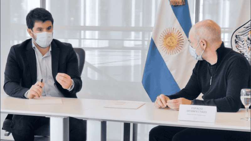 Chiarella se reunió con Horacio Rodríguez Larreta y difundió la foto esta semana.