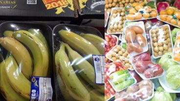 Dos de las imágenes compartidas en la campaña contra el uso del plástico.