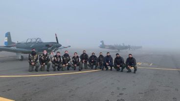 Una de las tripulaciones que participó del evento.