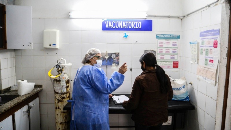 El vacunatorio del Centro de Salud Nº 21.