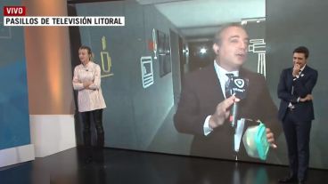 Analía Bocassi y Juan Pedro Aleart siguieron los pasos de Sergio Roulier en los pasillos de Televisión Litoral.
