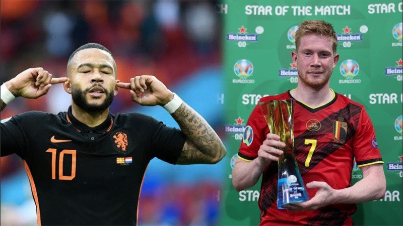 Depay y De Bruyne las figuras de la jornada para Paises Bajos y Bélgica.