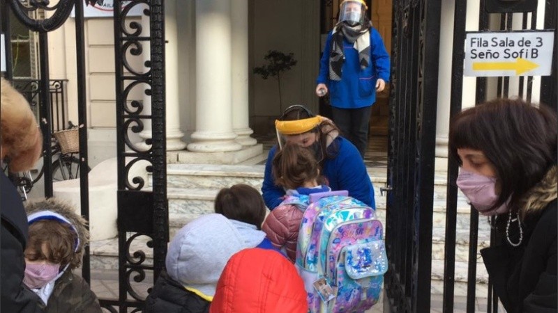 Los más chiquitos volvieron a las salitas. 