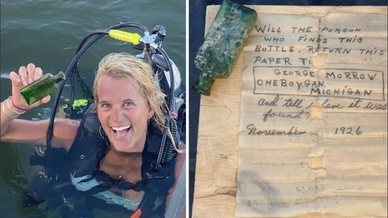 La mujer compartió imágenes de su increíble descubrimiento en Facebook.