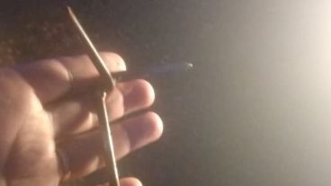 Los miguelitos que tiraron los delincuentes en la ruta para facilitar la fuga