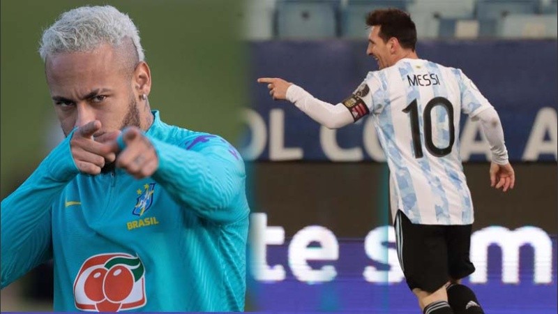 Neymar y Messi, las grandes figuras de la Copa América podrían cruzarse en una presunta final.