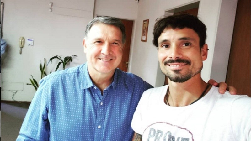 El Tano Vella junto al Tata Martino.