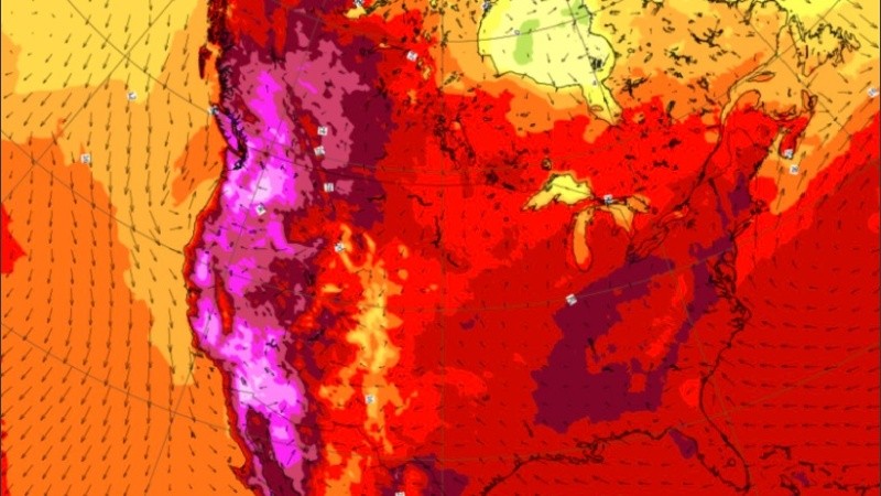 Récords en el termómetro en la costa oeste.