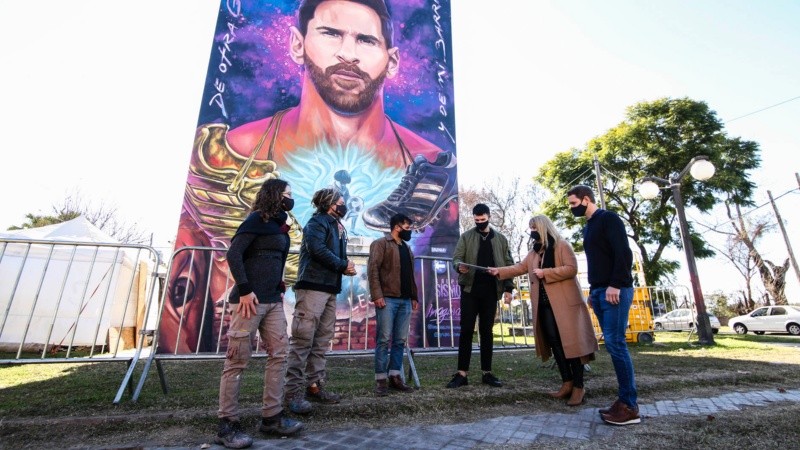 La pintura fue declarada de interés municipal por el Concejo. 