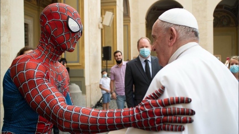La foto del encuentro en el Vaticano.