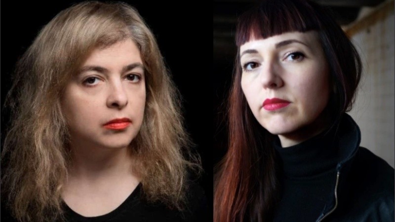 La escritora Mariana Enriquez y la cineasta Prano Bradley-Bond.