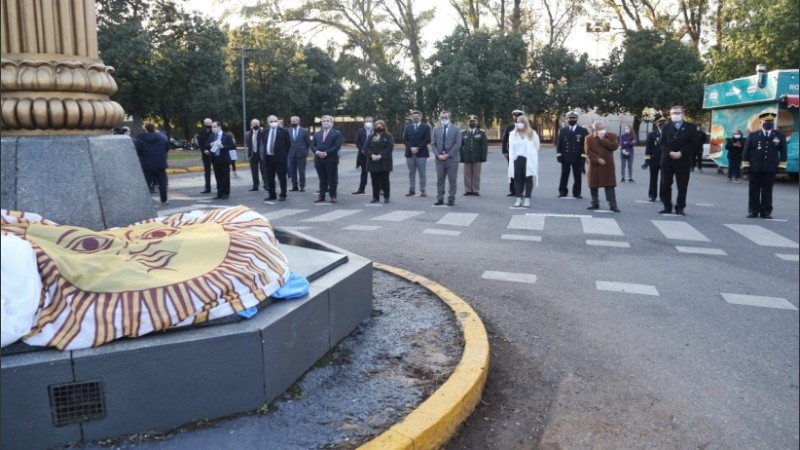 El acto oficial por el Día de la Independencia en Rosario.