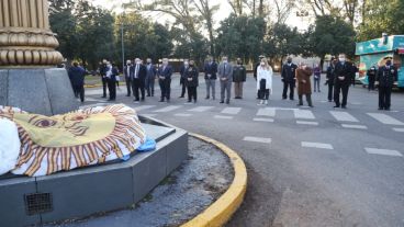 El acto oficial por el Día de la Independencia en Rosario.