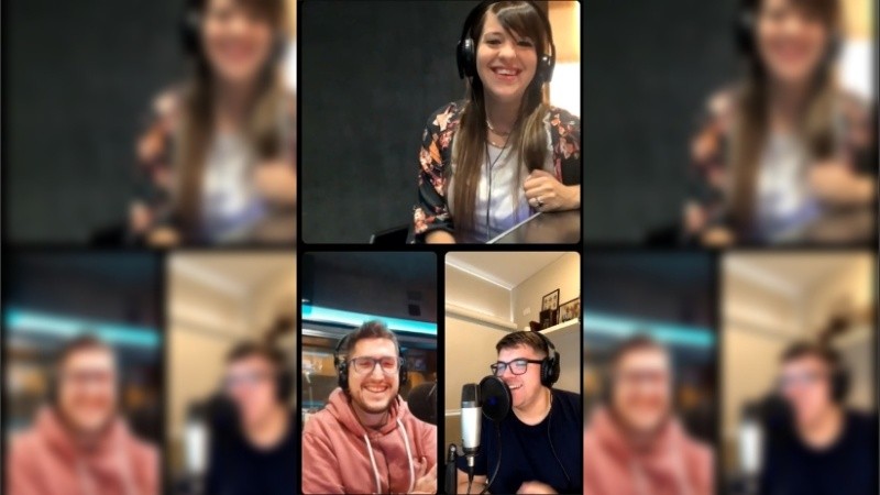 Hernan Funes, Eugenia Iermorli y Milton Re en Dos Horas Pico.