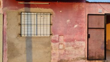 La vivienda atacada a tiros este lunes a la tarde.