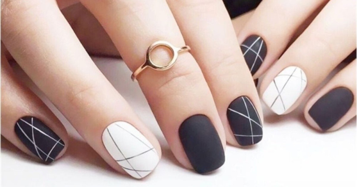 5 diseños de uñas en blanco y negro, una tendencia que se aproxima |  Rosario3