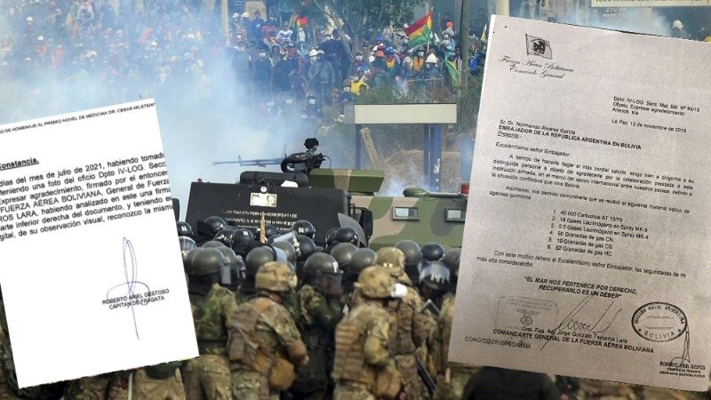 La carta del militar boliviano es real y habla de 40.000 cartuchos.