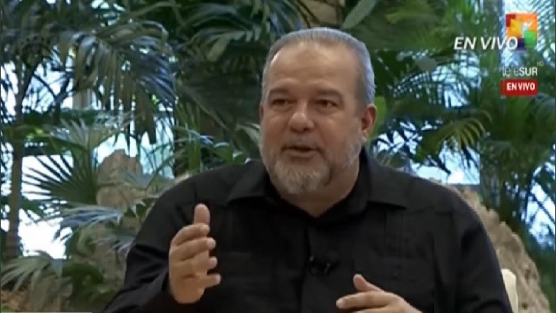 El primer ministro Manuel Marrero estuvo al frente de los anuncios por TV.