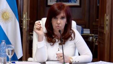 La vicepresidenta Cristina Fernández de Kirchner durante la audiencia pública en la causa por el Memorándum con Irán.