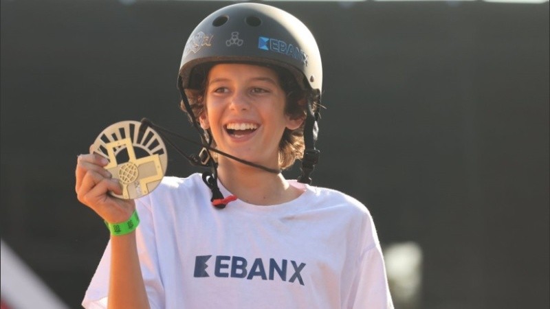 El niño se ganó el aplauso y el reconocimiento de los otros competidores. (USA Today)