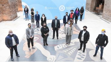 El acto de este miércoles en el Museo del Bicentenario de la Casa Rosada.