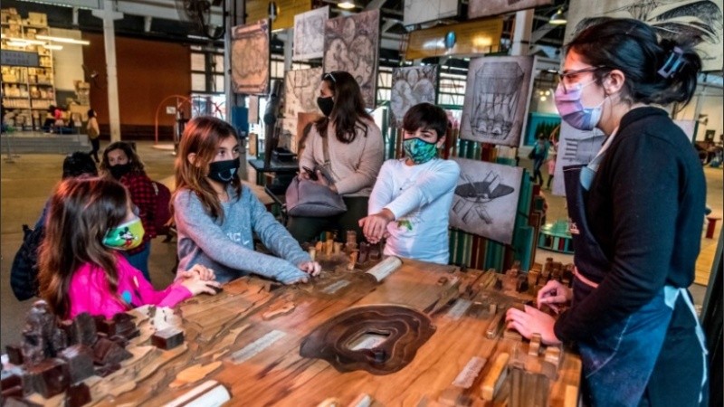 Una postal de la vacaciones de invierno en el Tríptico de la Infancia.