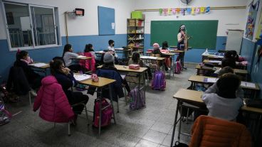 Los chicos volvieron a clases este lunes.