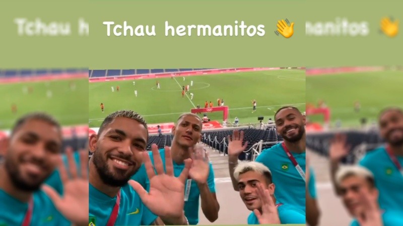 La cargada de los brasileños generó reacciones en los argentinos que ganaron la Copa América.