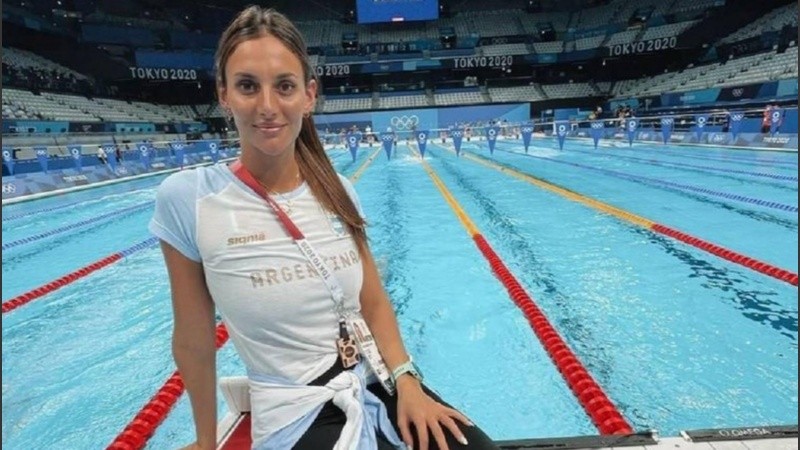 La nadadora en Tokio.
