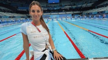 La nadadora en Tokio.
