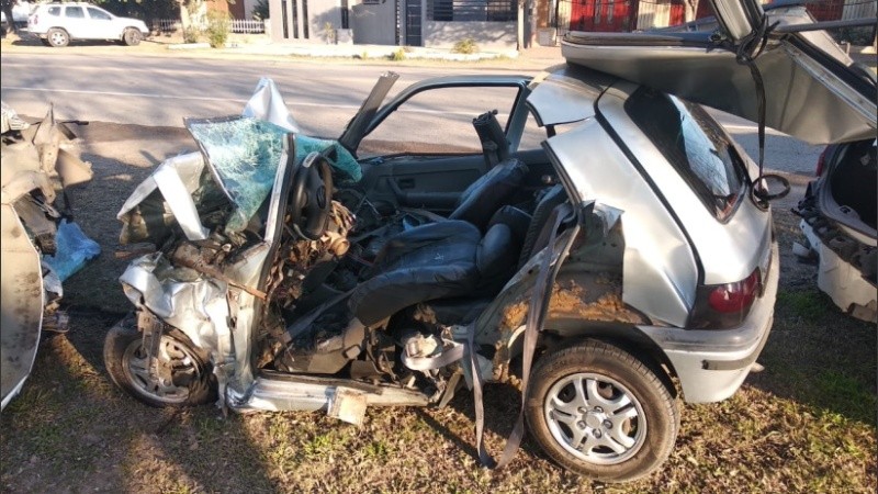 Así quedaron los vehículos involucrados en el accidente.