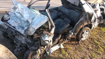 Así quedaron los vehículos involucrados en el accidente.