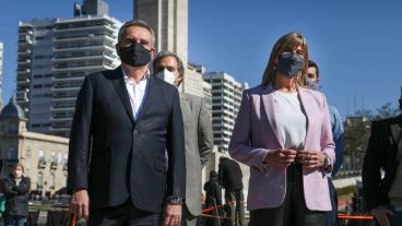 El lanzamiento fue a orillas del Paraná en Rosario.