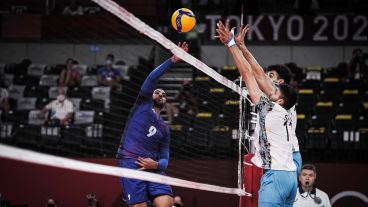 El punta francés Earvin Ngapeth, la figura del partido.