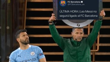 El Kun Agüero fue uno de los temas más mencionados en las redes por la salida de su amigo.